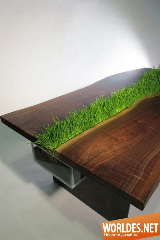 дизайн, дизайн мебели, дизайн стола, дизайн журнального стола, дизайн обеденного стола, стол, столик, стол с газоном